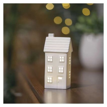 Decoração de Natal LED — casinha LED alimentada por CR2032