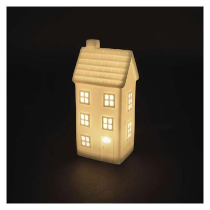 Decoração de Natal LED — casinha LED alimentada por CR2032