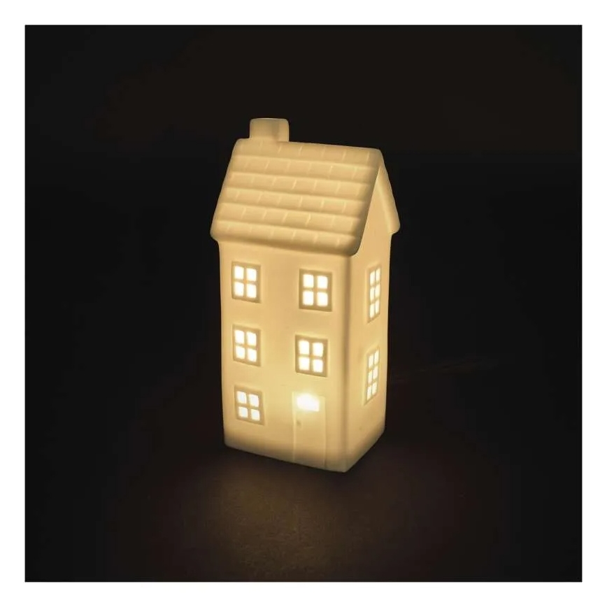 Decoração de Natal LED — casinha LED alimentada por CR2032