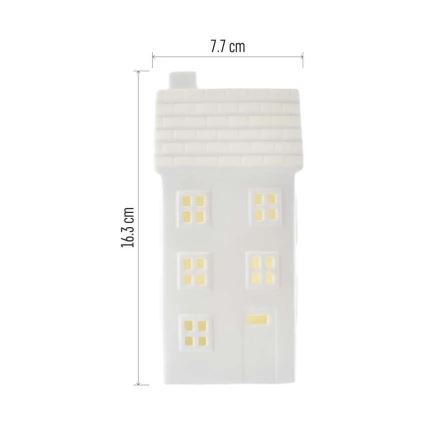 Decoração de Natal LED — casinha LED alimentada por CR2032