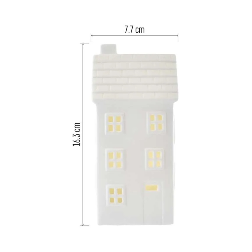 Decoração de Natal LED — casinha LED alimentada por CR2032