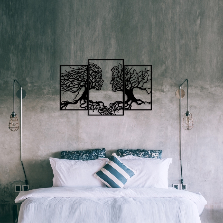 Decoração de parede 116x71 cm Árvore da Vida metal