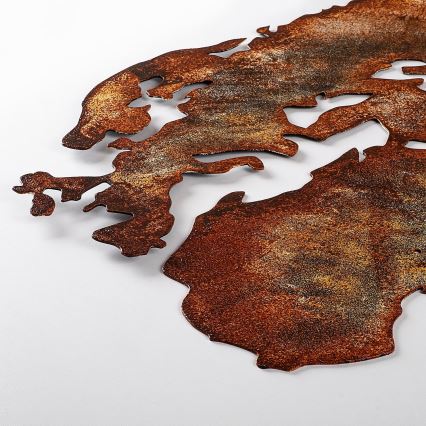 Decoração de parede 2 unid. 150x59 planeta metal