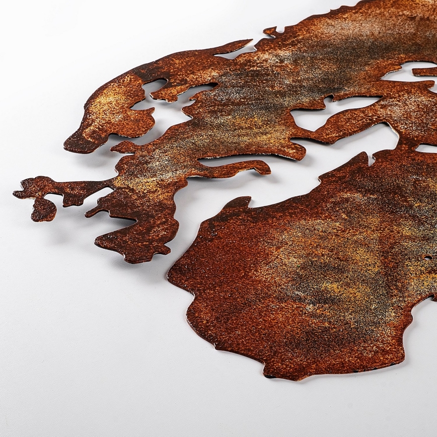 Decoração de parede 2 unid. 150x59 planeta metal