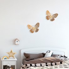 Decoração de parede 32x29 cm borboleta