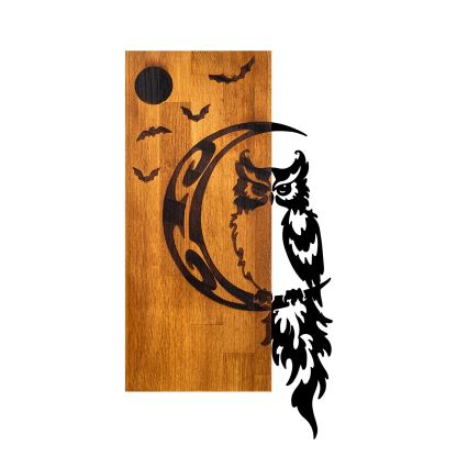 Decoração de parede 36x66 cm coruja