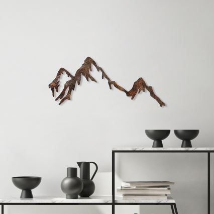 Decoração de parede 45x70 cm montanhas metal
