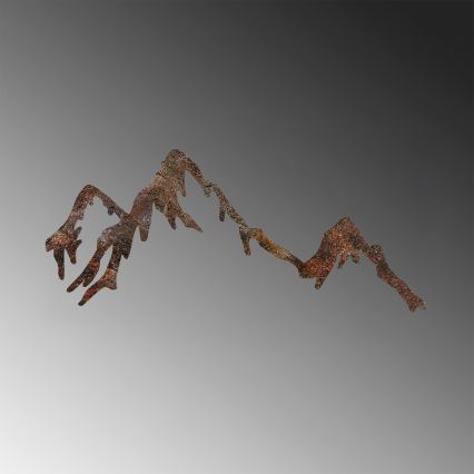 Decoração de parede 45x70 cm montanhas metal