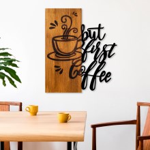 Decoração de parede 50x58 cm café