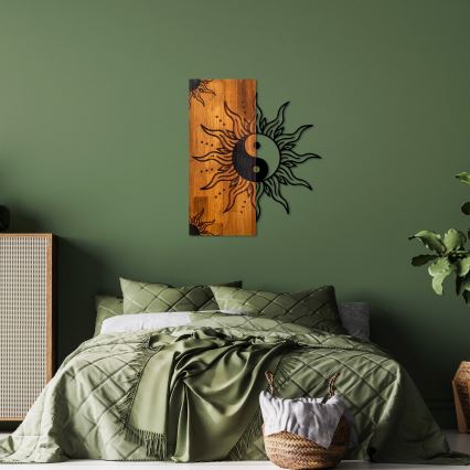 Decoração de parede 50x58 cm jin jang