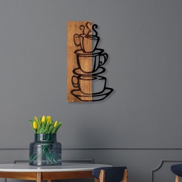 Decoração de parede 58x34 cm chávenas