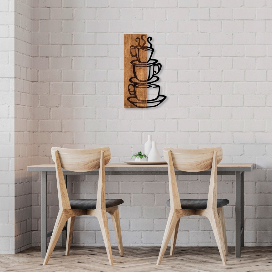 Decoração de parede 58x34 cm chávenas