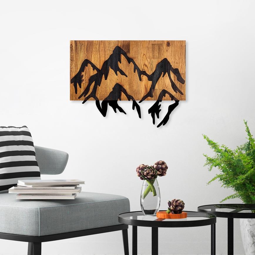 Decoração de parede 58x44 cm montanhas