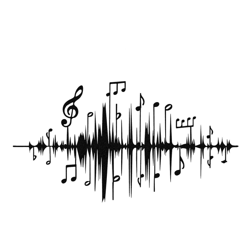 Decoração de parede 69x37 cm notas metal