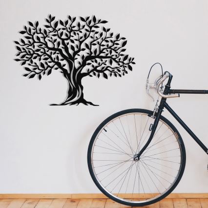 Decoração de parede 69x52 cm árvore metal