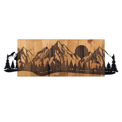 Decoração de parede 75,5x24,5 cm montanhas