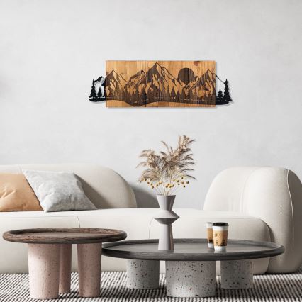 Decoração de parede 75,5x24,5 cm montanhas