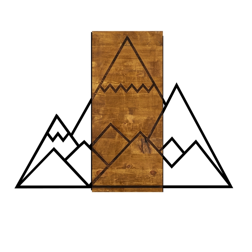 Decoração de parede 78x58 cm montanhas