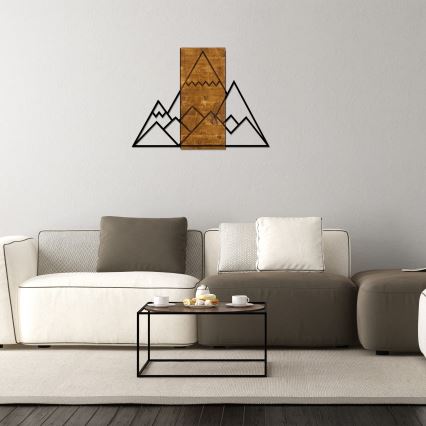 Decoração de parede 78x58 cm montanhas