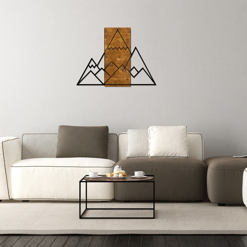 Decoração de parede 78x58 cm montanhas