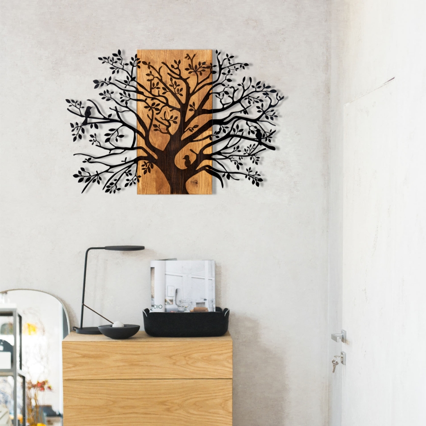 Decoração de parede 85x58 cm árvore