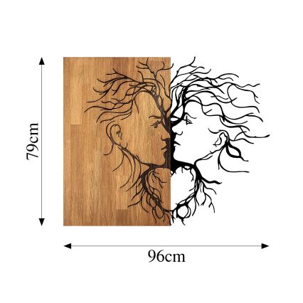Decoração de parede 96x79 cm amor