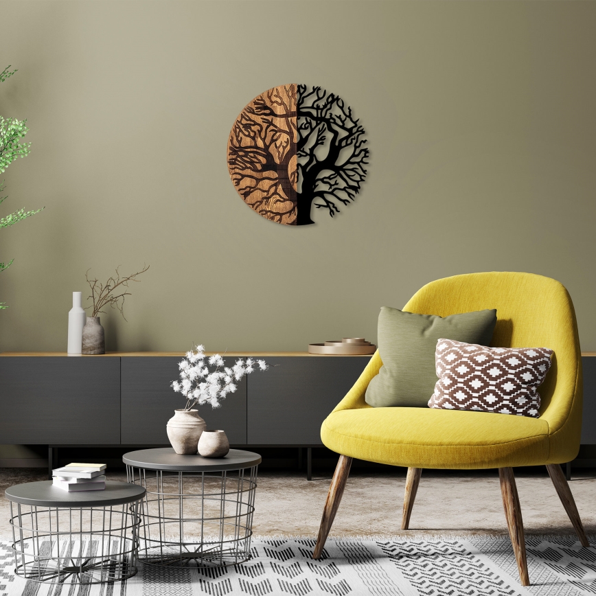 Decoração de parede diâmetro 56 cm árvore