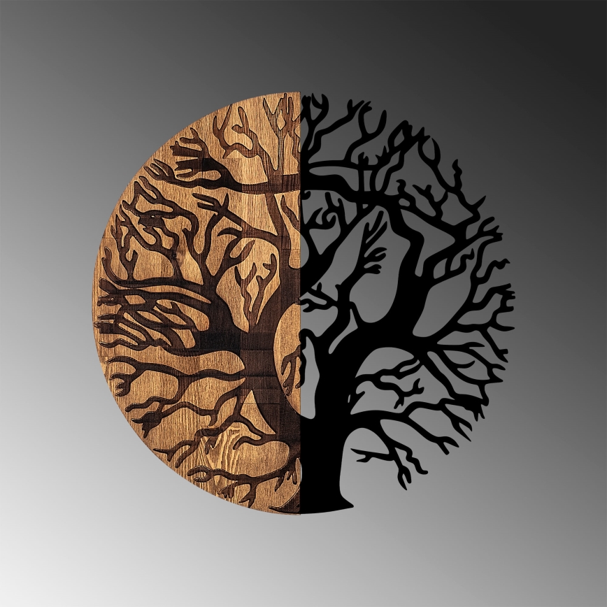 Decoração de parede diâmetro 56 cm árvore