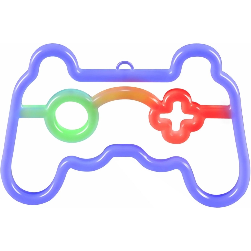 Decoração de parede LED com néons GAME LED/3W/3xAA USB azul