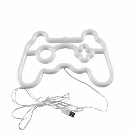 Decoração de parede LED com néons GAME LED/3W/3xAA USB azul