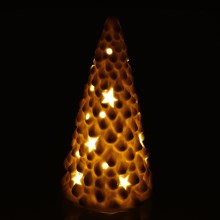 Decoração de porcelana de Natal LED LED/3xLR44 árvore