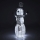 Decoração exterior de Natal LED LED/3,6W/230V/branco frio 75 cm IP44 boneco de neve