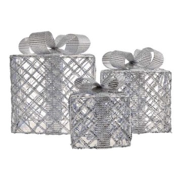 Decoração LED de Natal 72xLED/1,35W/230V prateada