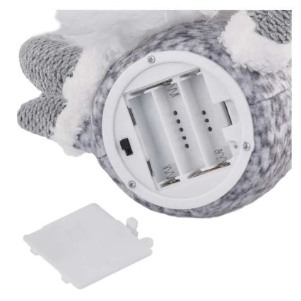 Decoração de Natal LED 4xLED/3xAA duende