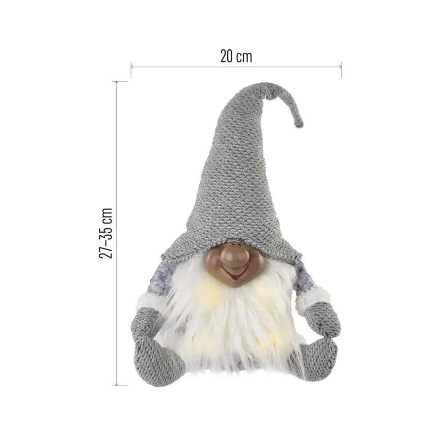 Decoração de Natal LED 4xLED/3xAA duende