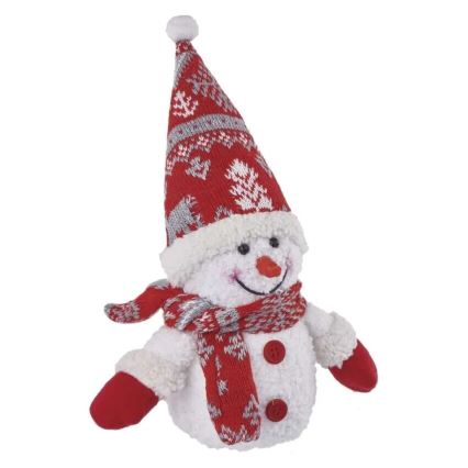 Decoração de Natal LED 4xLED/3xAAA boneco de neve