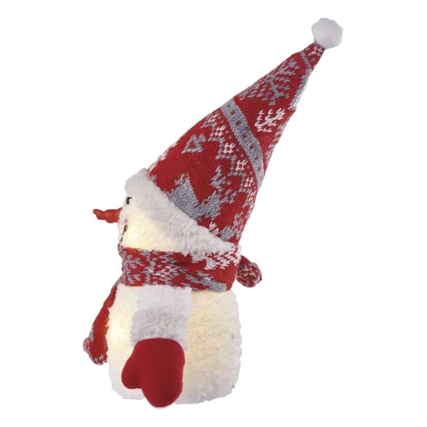 Decoração de Natal LED 4xLED/3xAAA boneco de neve