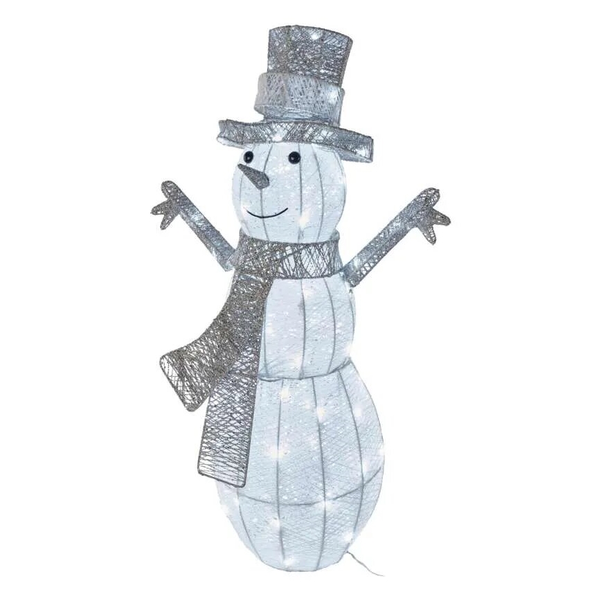 Decoração de Natal LED para exterior 80xLED/3,6W/230V IP44 82 cm boneco de neve