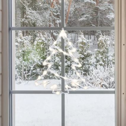 Decoração de Natal LED para janela exterior 35xLED/230V IP44 branco quente/árvore