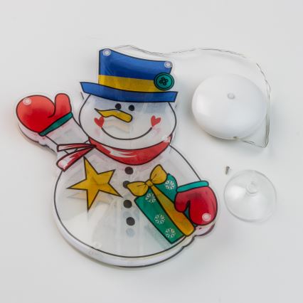 Decoração de Natal LED para janela 10xLED/3xAAA