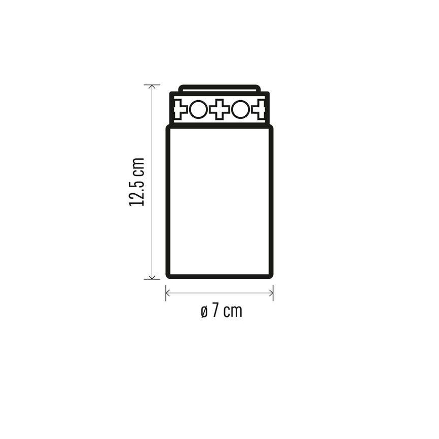 Decoração LED para exterior LED/2xC IP44 vermelha