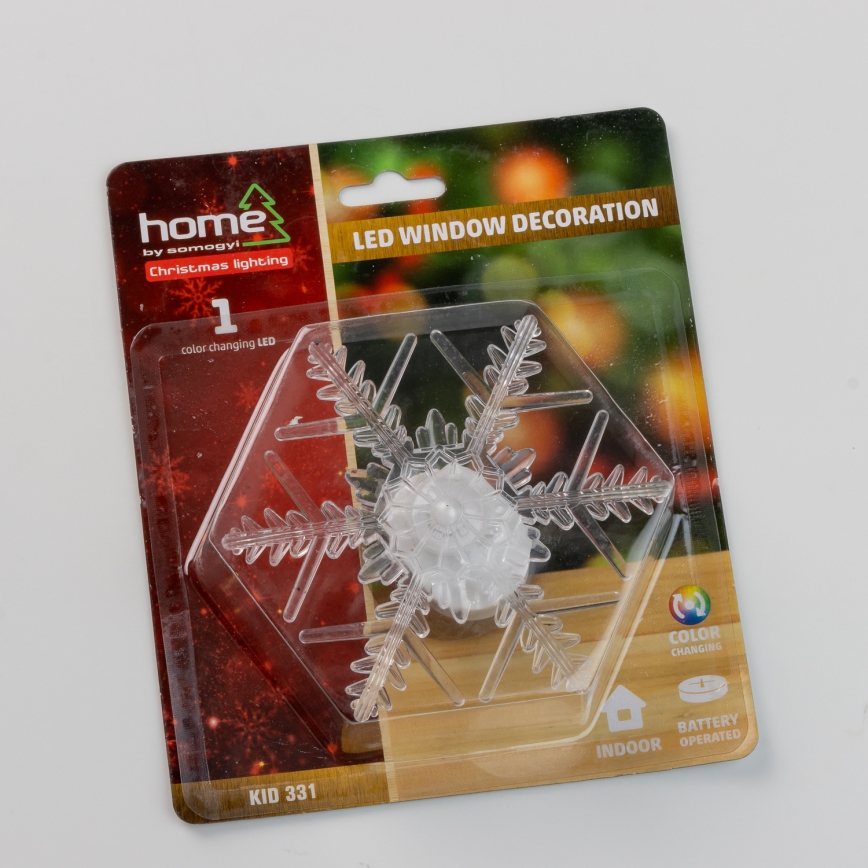 Decoração para janela 1xLED/2xCR2032