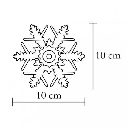 Decoração para janela 1xLED/2xCR2032