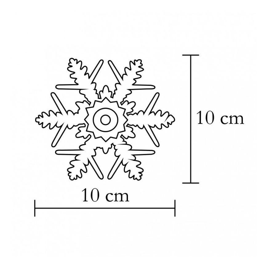 Decoração para janela 1xLED/2xCR2032