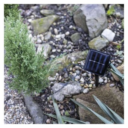 Decoração solar com 50 LEDs, 3 W, 1,2 V, 600 mAh, IP44