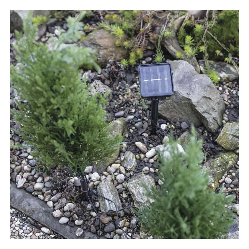 Decoração solar com 50 LEDs, 3 W, 1,2 V, 600 mAh, IP44