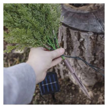 Decoração solar com 50 LEDs, 3 W, 1,2 V, 600 mAh, IP44