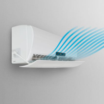 Defletor de ar universal para ar condicionado 57-105 cm branco
