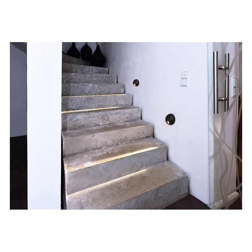 Deko-Light 731111 - Iluminação de parede exterior LED AQUILAE LED/3,5W/230V IP65 antracite