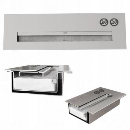 Kratki - Lareira embutida BIO 40x60 cm 2kW preta